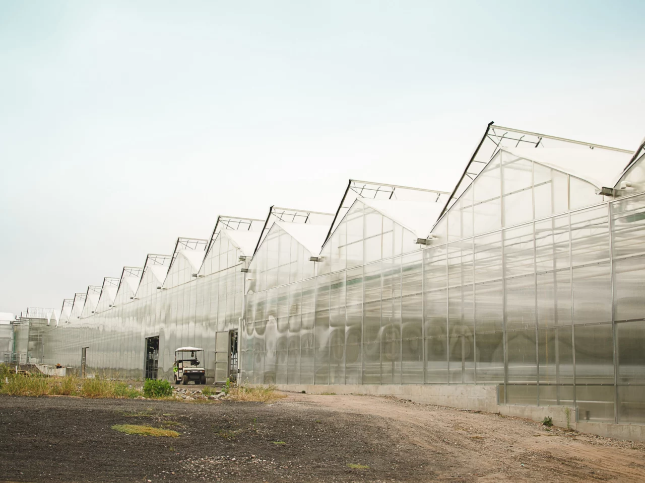 large greenhouse exterior