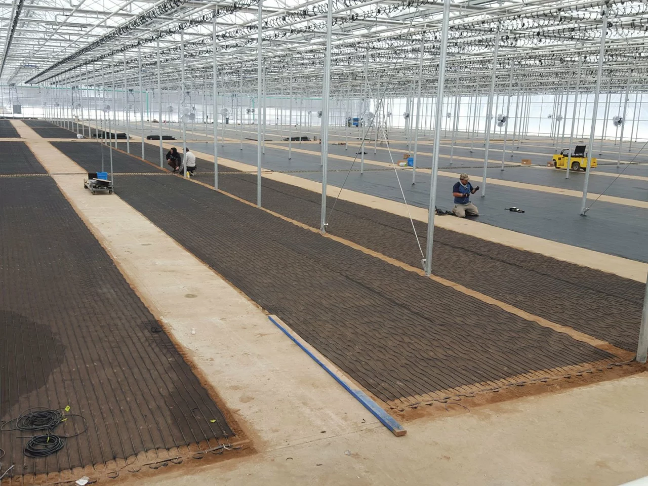 michael's biotherm microclimate heater floor during installation