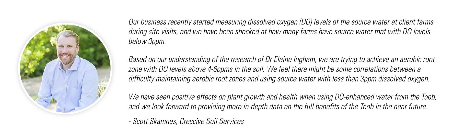 Crescive Soil Services testimonial