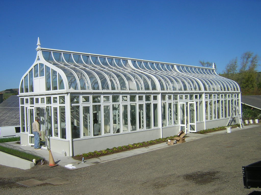 modern greenhouse design exterior