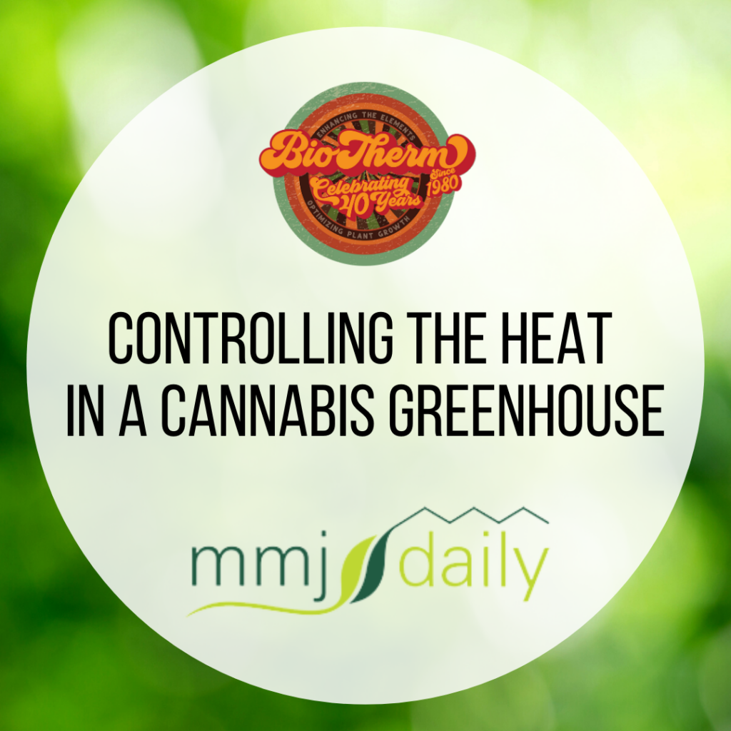 biotherm article graphic - controlling the heat in a cannabis greenhouse